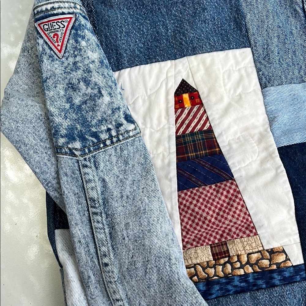 Homemade Patchwork Denim Jacket - image 3